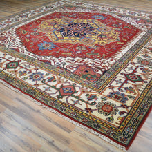 Load image into Gallery viewer, Hand-Knotted Square Heriz Design Traditional Handmade Wool Rug (Size 9.10 X 9.10) Cwral-2733