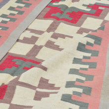 Load image into Gallery viewer, Hand-Woven Afghan Momana Reversible Kilim Wool Oriental Rug (Size 6.4 X 10.1) Cwral-10158