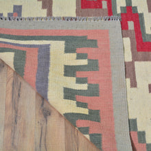 Load image into Gallery viewer, Hand-Woven Afghan Momana Reversible Kilim Wool Oriental Rug (Size 6.4 X 10.1) Cwral-10158