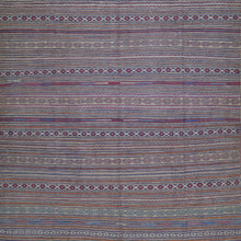 Load image into Gallery viewer, Hand-Woven Tribal Larghairi Sumak Striped Design Wool Rug (Size 6.1 X 9.3) Cwrsf-10161
