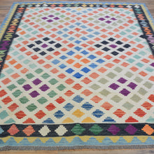 Load image into Gallery viewer, Hand-Woven Tribal Reversible Handmade Oriental Wool Kilim Rug (Size 5.10 X 7.9 ) Cwral-10188
