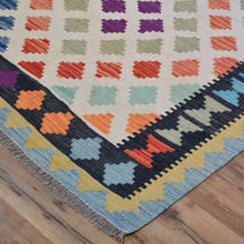 Load image into Gallery viewer, Hand-Woven Tribal Reversible Handmade Oriental Wool Kilim Rug (Size 5.10 X 7.9 ) Cwral-10188