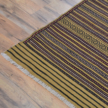 Load image into Gallery viewer, Hand-Woven Tribal Afghan Surmai Sumak Handmade Wool Rug (Size 4.8 X 6.0) Cwral-10200