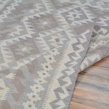 Load image into Gallery viewer, Hand-Woven Afghan Momana Reversible Kilim Wool Oriental Rug (Size 4.3 X 6.0) Cwral-10206