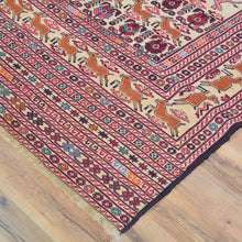 Load image into Gallery viewer, Hand-Woven Afghan Tribal Pictorial Sumak Wool Oriental Rug (Size 4.1 X 5.10) Cwral-10227
