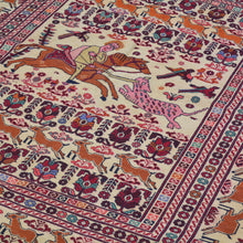Load image into Gallery viewer, Hand-Woven Afghan Tribal Pictorial Sumak Wool Oriental Rug (Size 4.1 X 5.10) Cwral-10227