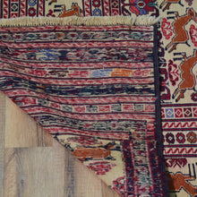 Load image into Gallery viewer, Hand-Woven Afghan Tribal Pictorial Sumak Wool Oriental Rug (Size 4.1 X 5.10) Cwral-10227