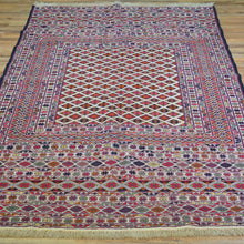 Load image into Gallery viewer, Hand-Woven Fine Afghan Tribal Sumak 100% Wool Oriental Rug (Size 4.1 X 6.6) Cwral-10230