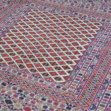 Load image into Gallery viewer, Hand-Woven Fine Afghan Tribal Sumak 100% Wool Oriental Rug (Size 4.1 X 6.6) Cwral-10230