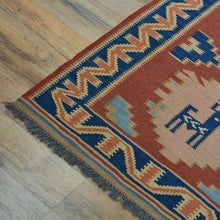 Load image into Gallery viewer, Hand-Woven Fine Afghan Tribal Reversible Wool Oriental Kilim Rug (Size 2.5 X 11.4) Cwral-10236