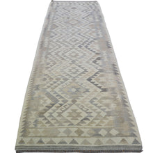 Load image into Gallery viewer, Hand-Woven Tribal Reversible Wool Oriental Momana Kilim Rug (Size 2.9 X 9.9) Cwral-10239