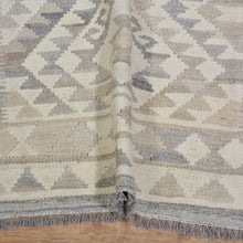 Load image into Gallery viewer, Hand-Woven Tribal Reversible Wool Oriental Momana Kilim Rug (Size 2.9 X 9.9) Cwral-10239