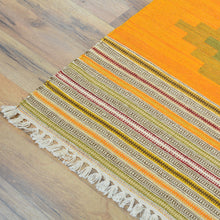 Load image into Gallery viewer, Hand-Woven Modern Sunset Design Reversible Oriental Kilim Rug (Size 2.7 X 10.4) Cwral-10242