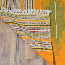 Load image into Gallery viewer, Hand-Woven Modern Sunset Design Reversible Oriental Kilim Rug (Size 2.7 X 10.4) Cwral-10242