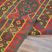 Load image into Gallery viewer, Hand-Woven Tribal Turkish Reversible Wool Oriental Kilim Rug (Size 3.1 X 8.10) Cwral-10257