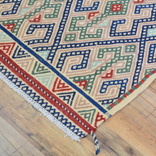 Load image into Gallery viewer, Hand-Woven Tribal Olami Sumak Wool Oriental Kilim Handmade Rug (Size 2.0 X 6.8) Cwral-10269
