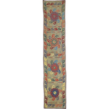 Load image into Gallery viewer, Hand-Woven Tribal Afghan Suzani Traditional Oriental Kilim Rug (Size 2.1 X 9.8) Cwral-10275