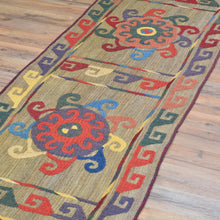 Load image into Gallery viewer, Hand-Woven Tribal Afghan Suzani Traditional Oriental Kilim Rug (Size 2.1 X 9.8) Cwral-10275