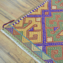 Load image into Gallery viewer, Hand-Woven Tribal Olami Sumak Wool Oriental Kilim Handmade Rug (Size 2.0 X 6.6) Cwral-10284