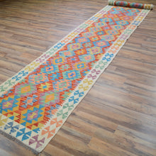 Load image into Gallery viewer, Hand-Woven Tribal Reversible Momana Oriental Kilim Handmade Rug (Size 2.8 X 16.3) Cwral-10287