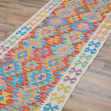 Load image into Gallery viewer, Hand-Woven Tribal Reversible Momana Oriental Kilim Handmade Rug (Size 2.8 X 16.3) Cwral-10287