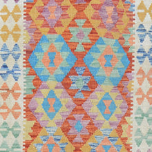 Load image into Gallery viewer, Hand-Woven Tribal Reversible Momana Oriental Kilim Handmade Rug (Size 2.8 X 16.3) Cwral-10287