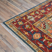 Load image into Gallery viewer, Hand-Knotted Heriz Design Traditional Handmade Wool Rug (Size 9.0 X 12.2) Brrsf-1200