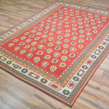 Load image into Gallery viewer, Hand-Woven Afghan Sumak Berjista Handmade Wool Oriental Rug (Size 5.0 X 6.10) Cwrsf-1338