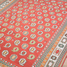 Load image into Gallery viewer, Hand-Woven Afghan Sumak Berjista Handmade Wool Oriental Rug (Size 5.0 X 6.10) Cwrsf-1338