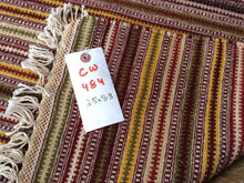 Load image into Gallery viewer, Flat Weave Reversible Kilim Handmade Hand-Woven 100-Percent Wool Runner-Rug