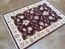Load image into Gallery viewer, Beautiful Floral Design Handmade Artisan Handknotted Real Wool Peshawar Amazing Unique Rug