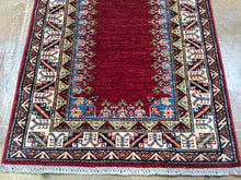 Load image into Gallery viewer, Fine Hand-Knotted Super Kazak Caucasian Design 100-Percent Wool Runner-Rug