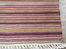Load image into Gallery viewer, Flat Weave Reversible Kilim Handmade Hand-Woven 100-Percent Wool Runner-Rug