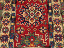 Load image into Gallery viewer, Fine Oriental Pretty Handknotted Kazak Traditional Tribal Real Wool Amazing Unique Rug