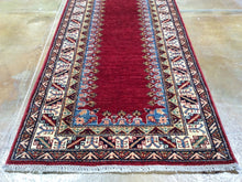 Load image into Gallery viewer, Fine Hand-Knotted Super Kazak Caucasian Design 100-Percent Wool Runner-Rug