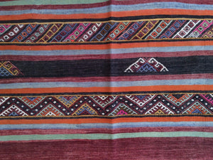 Stunning Handmade Turkish Kilim Artisan Flatweave Real Wool Classy Amazing Handwoven Rug