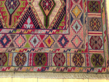 Load image into Gallery viewer, Tribal Handmade Geometric Design Multi-Weave Wool Rug (Size 4.9 X 6.3) Cwral-3108