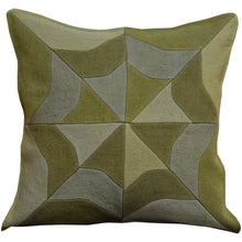 Load image into Gallery viewer, 16" x 16" Geometric Pattern Hand-Woven Turkish Kilim Pillow Cover Cwpal-651