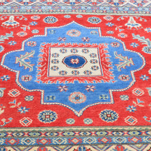 Load image into Gallery viewer, Hand-Knotted Square Kazak Caucasian Design Wool Rug (Size 6.3 X 6.7) Brral-3180
