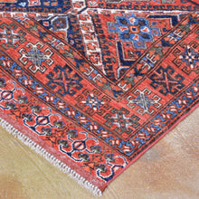 Load image into Gallery viewer, Hand-Knotted Afghan Tribal Handmade Authentic Wool Rug (Size 5.2 X 6.6) Brral-3225