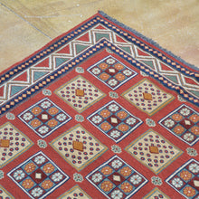 Load image into Gallery viewer, Hand-Knotted/Soumak Multiple Weave Afghan Design Rug (Size 6.8 X 8.9) Brral-4128