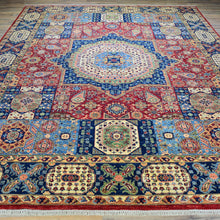 Load image into Gallery viewer, Hand-Knotted Fine Mamluk Design Handmade Oriental Wool Rug (Size 9.1 X 12.1) Brral-5388