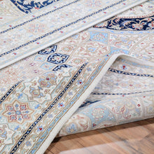 Load image into Gallery viewer, Hand-Knotted Oriental Wool Silk Gumbad Design Handmade Rug (Size 9.0 X 12.1) Brral-5640