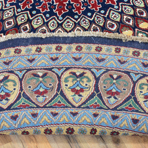 Hand-Knotted Round Peshawar Wool Handmade Rug (Size 8.3 X 8.3) Brral-6471