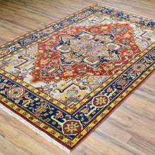 Load image into Gallery viewer, Hand-Knotted Heriz Serapi Design Wool Handmade Rug (Size 5.1 X 7.11) Brral-708