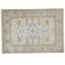 Load image into Gallery viewer, Hand-Knotted Indo Oushak Design Tribal Wool Rug (Size 5.0 X 7.0) Brral-741