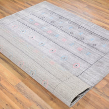 Load image into Gallery viewer, Hand-Loomed Bamboo Silk Modern Contemporary Gabbeh Rug (Size 5.3 X 7.0) Brral-762