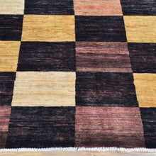 Load image into Gallery viewer, Hand-Knotted Tribal Peshawar Design Gabbeh Wool Rug (Size 4.11 X 6.5) Brral-834