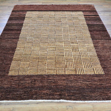 Load image into Gallery viewer, Hand-Knotted Peshawar Tribal Gabbeh Design Wool Rug (Size 5.11 X 8.7) Brral-909