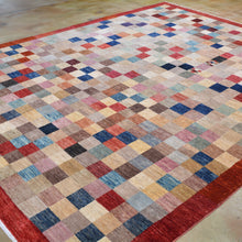 Load image into Gallery viewer, Hand-Knotted Peshawar Gabbeh Design Wool Rug (Size 8.1 X 9.4) Brral-1092
